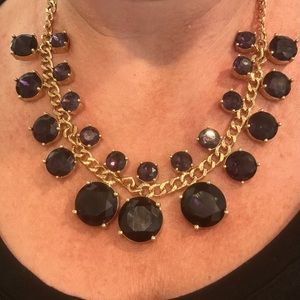 Kate Spade amethyst, gold necklace.